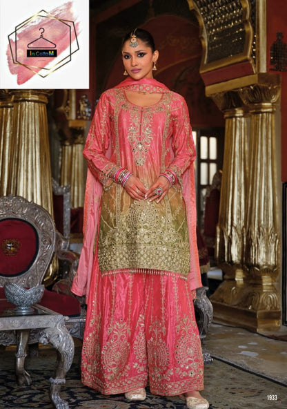 DIGITAL PRINT HEAVY CHINON WITH EMBROIDERY SALWAR SUIT