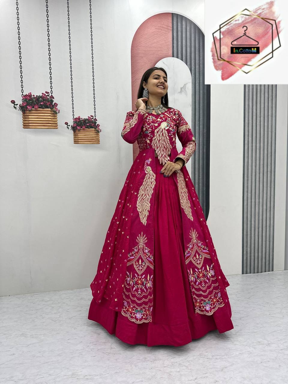 DIL MANGE MOR - PURE VICHITRA SEQUENCE WORK LEHENGA CHOLI (Fully Stitched)