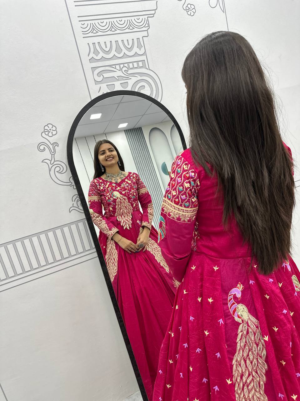 DIL MANGE MOR - PURE VICHITRA SEQUENCE WORK LEHENGA CHOLI (Fully Stitched)