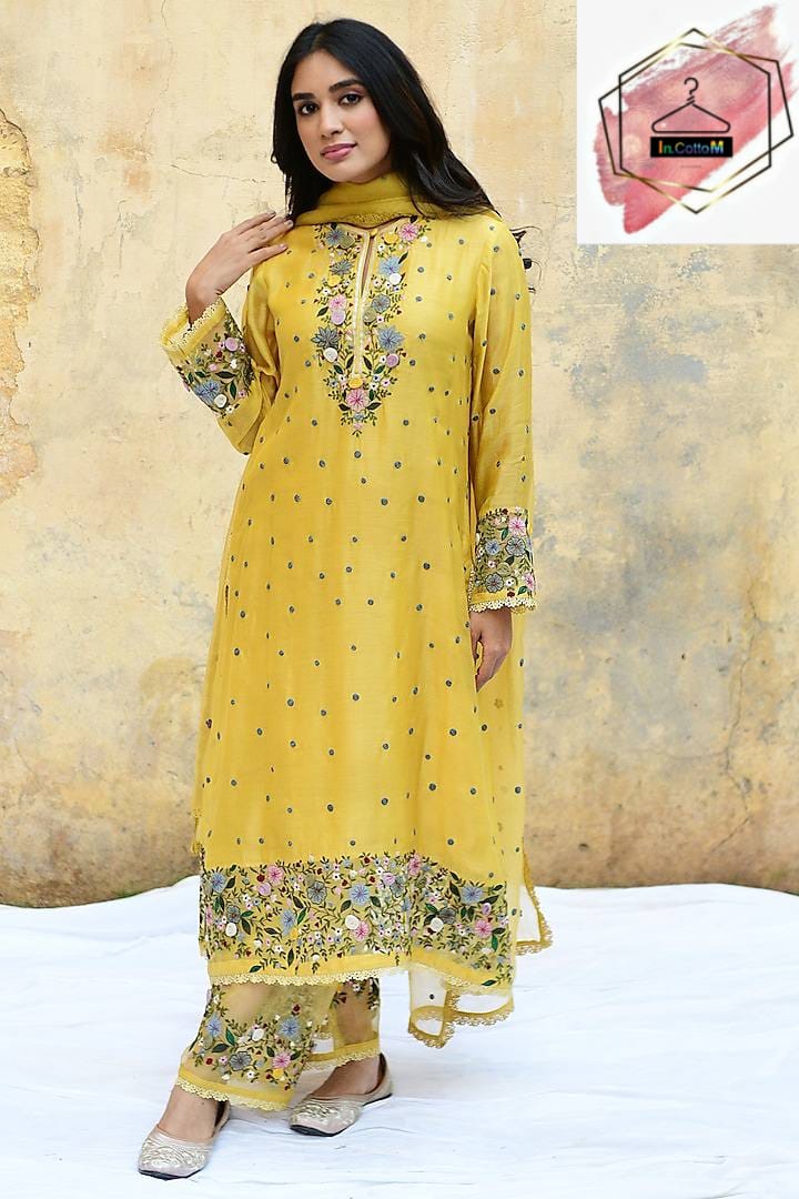 HEAVY LONG KURTA WITH PANT & DUPATTA