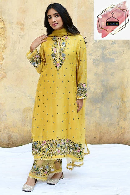 HEAVY LONG KURTA WITH PANT & DUPATTA