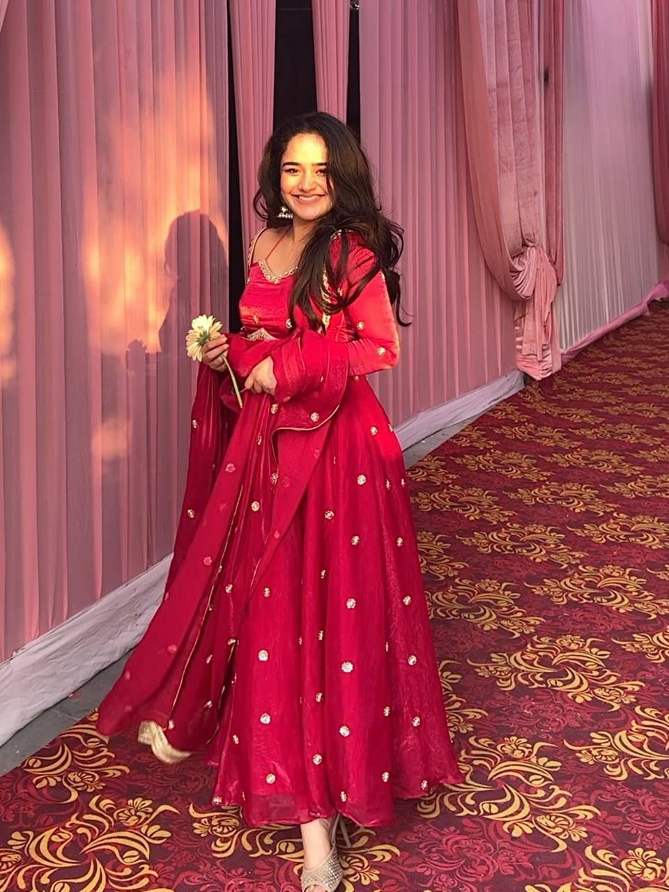 In. CottoM - LAAL ISHQ PURE SILK ANARKALI