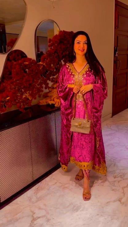 In.CottoM - PURE VELVET KAFTAANS FOR WINTER WARDROBE (FULLY STTITCHED )