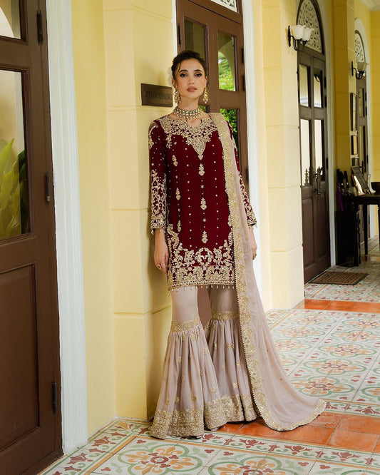SHIMAR DESIGNER GHARARA SET OF 3