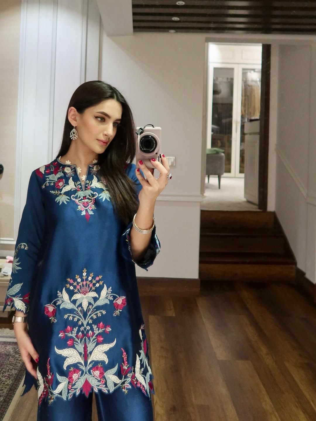BANDHANI FRENCH CRAPE EMBROIDERED CO-ORD SET