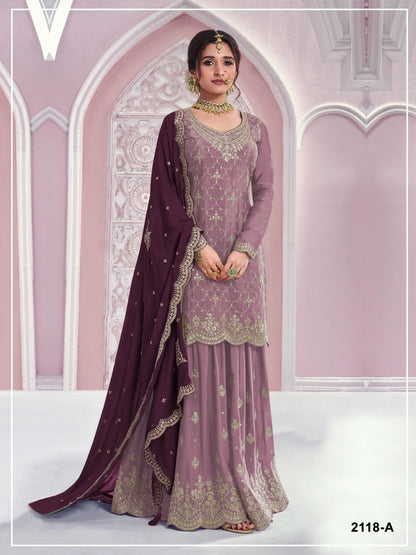 CHINON PLAZZO SUIT SET WITH DUPATTA