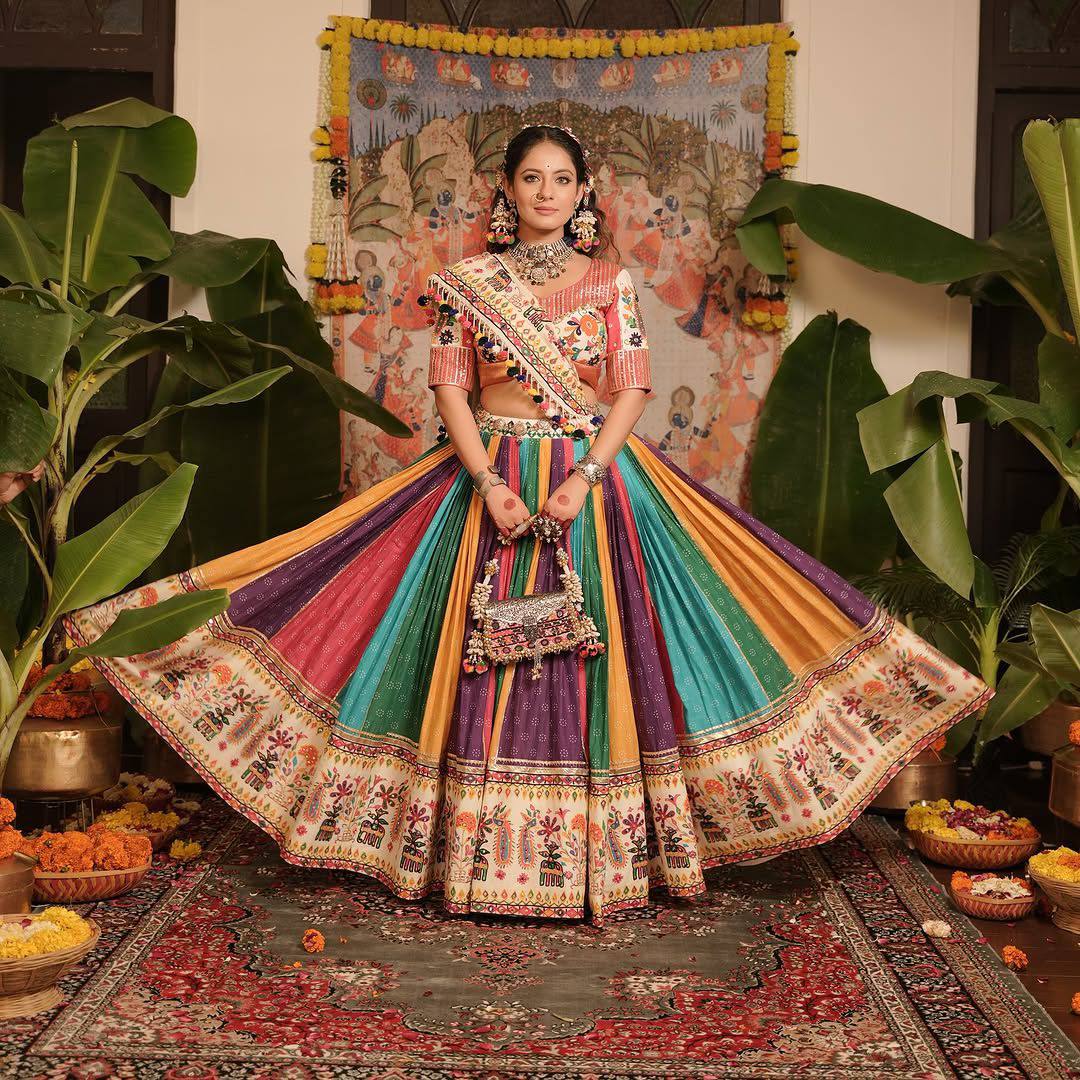 MULTI COLOUR NAVRATRI CHANIYA CHOLI SET