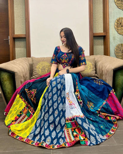 BLUE - CHANIYA CHOLI SET FOR NAVRATRI