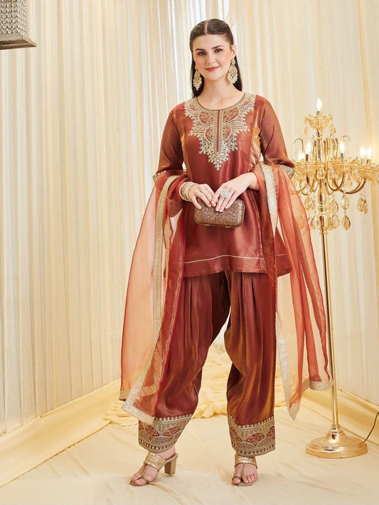 DESIGNER KURTA PLAZZO SET FOR WOMEN