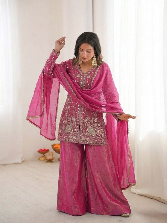 FENDY SILK KURTA SET WITH DUPATTA