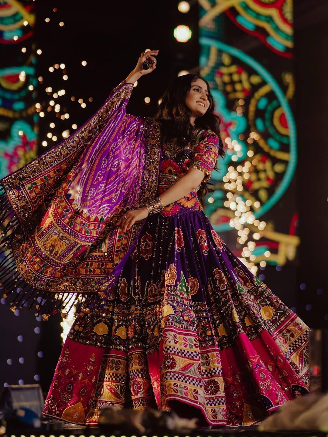 PURPLE NAVRATRI CHANIYA CHOLI
