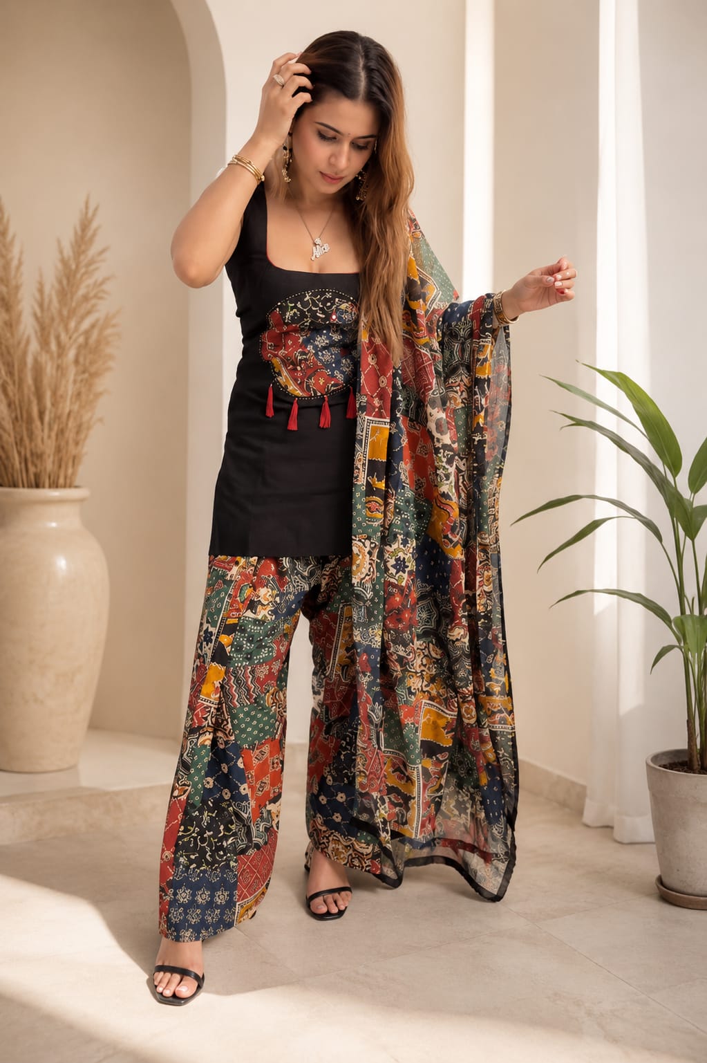 RAKHI & NAVRATRI SPECIAL COTTON SUIT SET