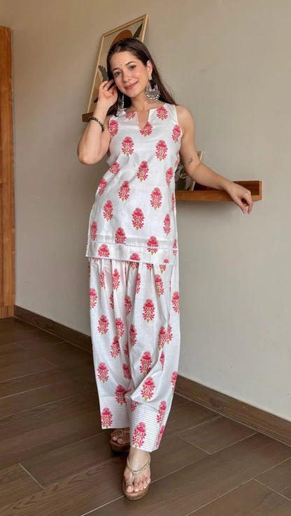 IVORY GULAB FARSHI SALWAR SET