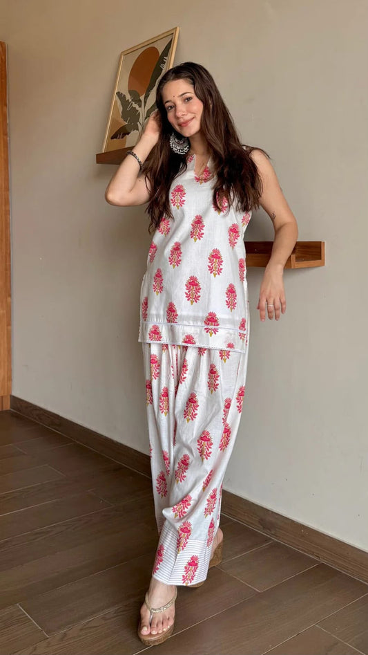 IVORY GULAB FARSHI SALWAR SET