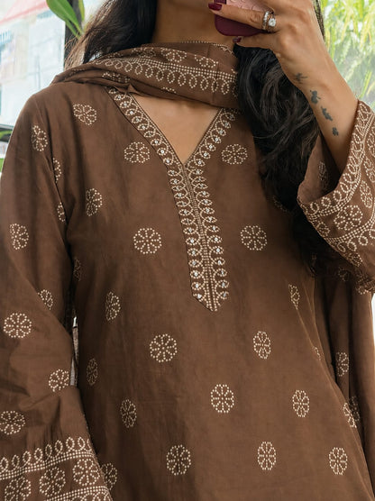 PURE COTTON ETHNIC SHORT KURTA SET