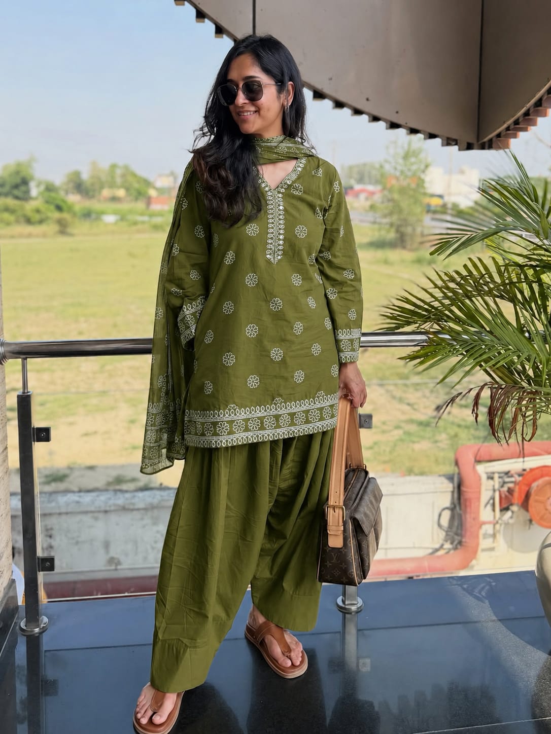 PURE COTTON ETHNIC SHORT KURTA SET