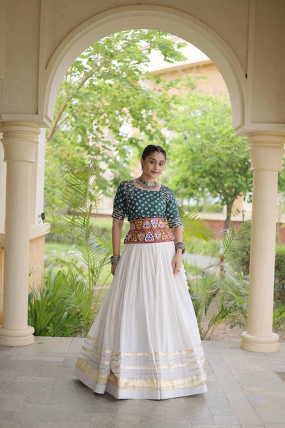 GAMTHI COTTON EMBROIDERED NAVRATRI LEHENGA