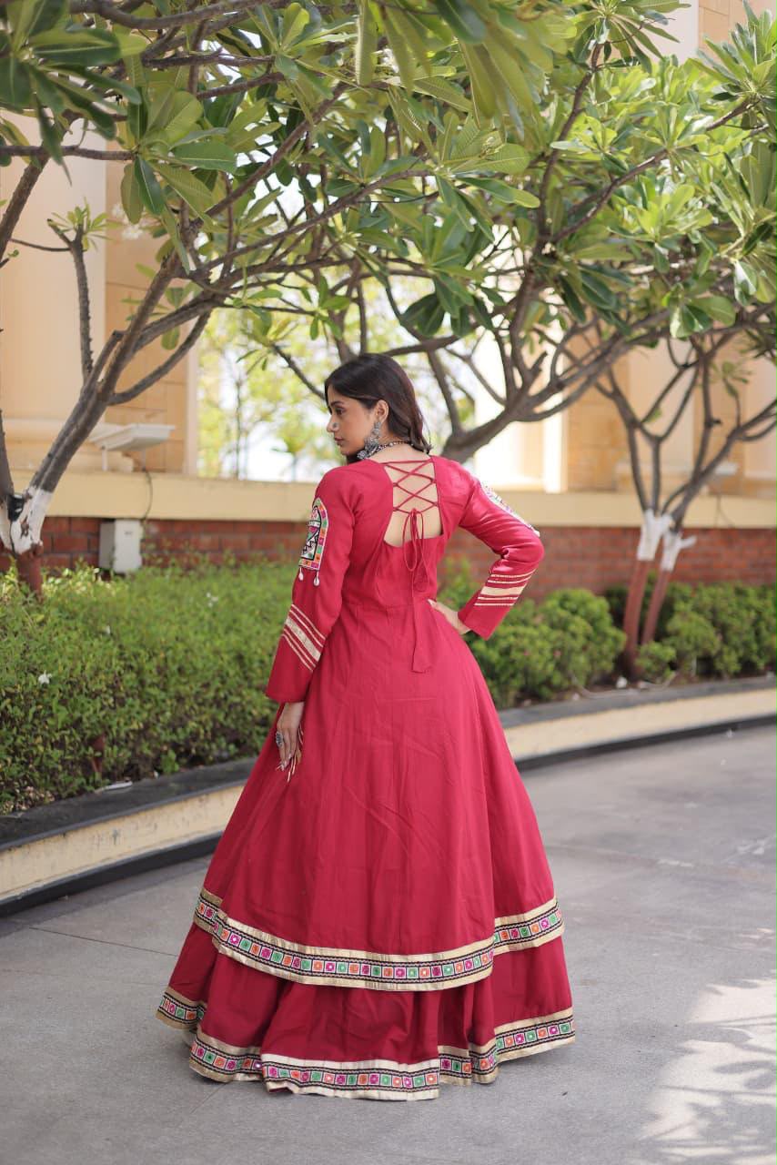 KORA COTTON LEHENGA CHOLI WITH SHRUG