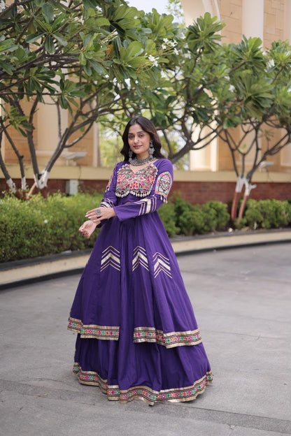 KORA COTTON LEHENGA CHOLI WITH SHRUG