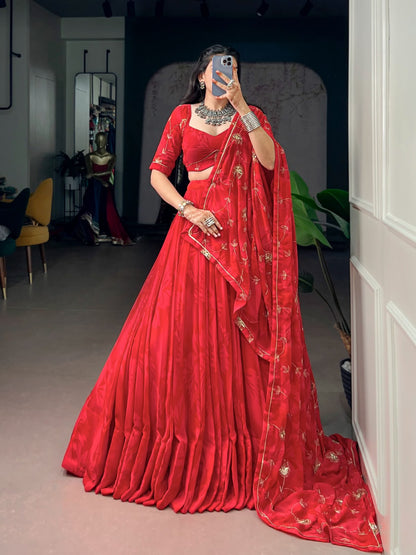 BLUE & RED NAVRATRI CHANIYA CHOLI SET