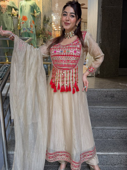 SALSA CRUSH A-LINE ANARKALI KURTA SET