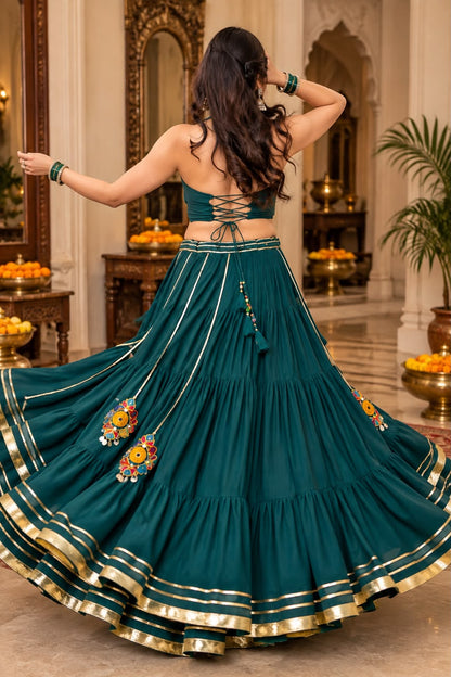 GREEN - NAVRATRI LEHENGA CHOLI