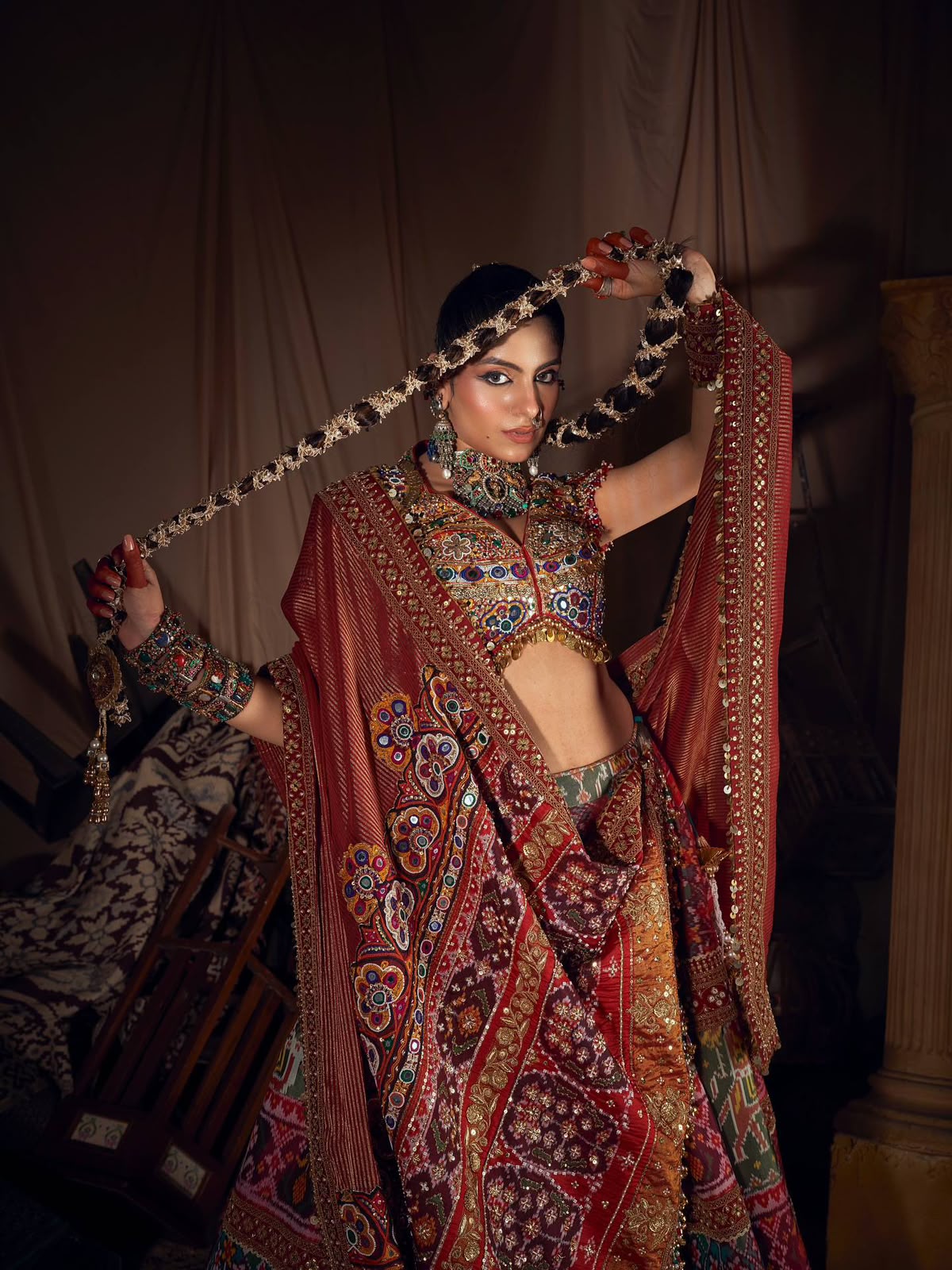 ROYAL MULTI COLOR NAVRATRI CHANIYA CHOLI SET