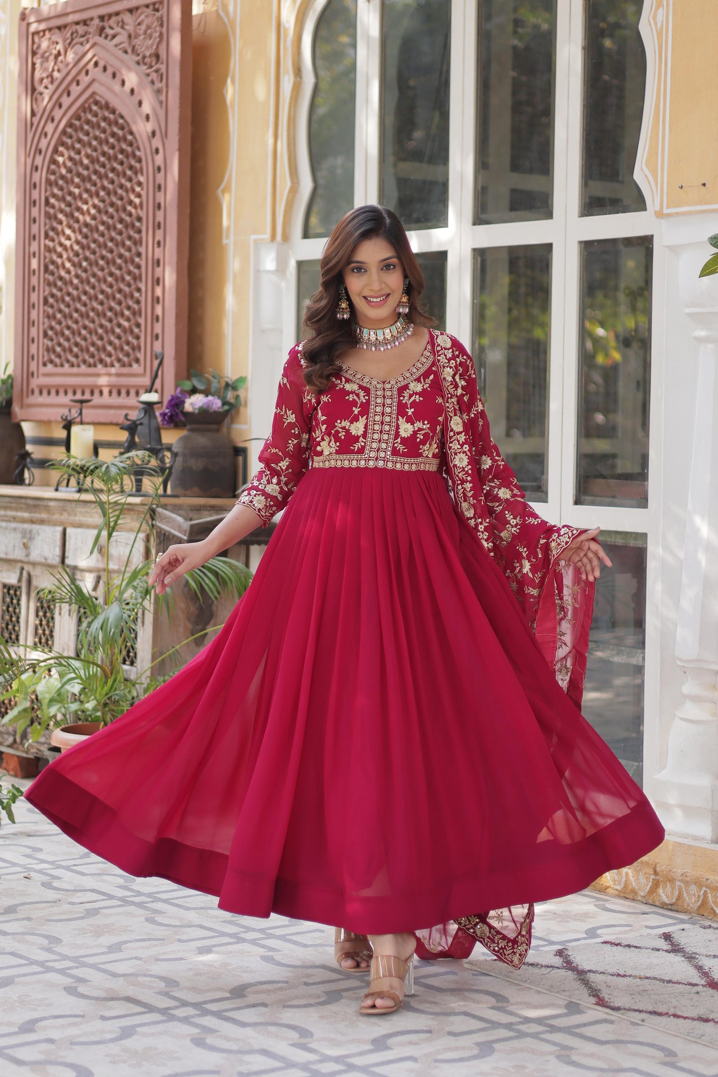 MOKSH ANARKALI GOWN - SET OF 2
