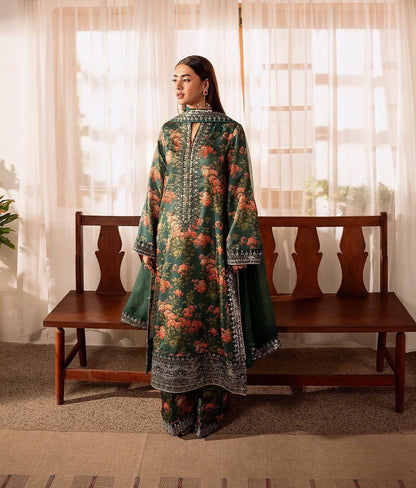 GREEN SILK KURTA SET (SET OF 3)