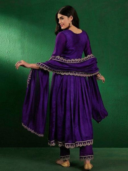 ANARKALI SET WITH EMBROIDERY WORK