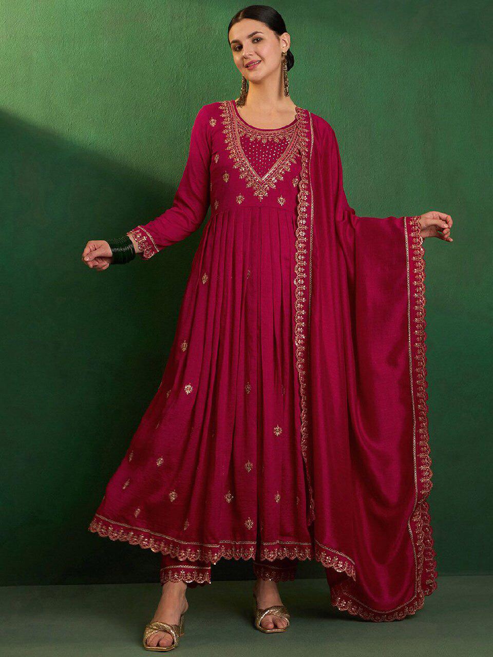 ANARKALI SET WITH EMBROIDERY WORK