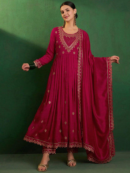 ANARKALI SET WITH EMBROIDERY WORK