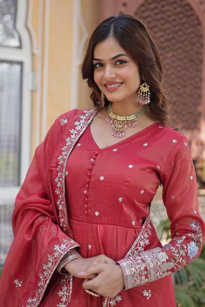 ANARKALI GOWN WITH EMBROIDERY WORK