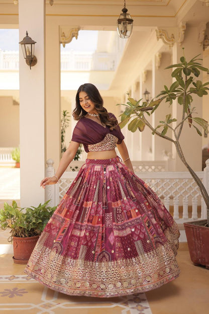 InCottoM - BOUTIQUE LAHENGA CHOLI SET IN DIFFERENT COLORS