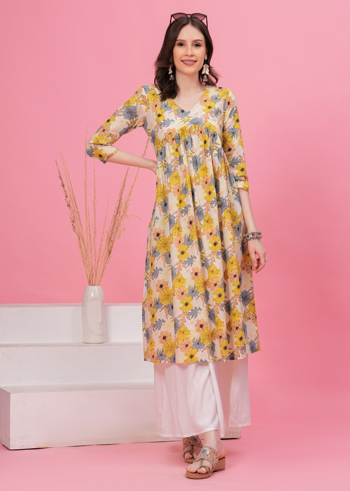 COTTON ELEGANT LONG KURTI