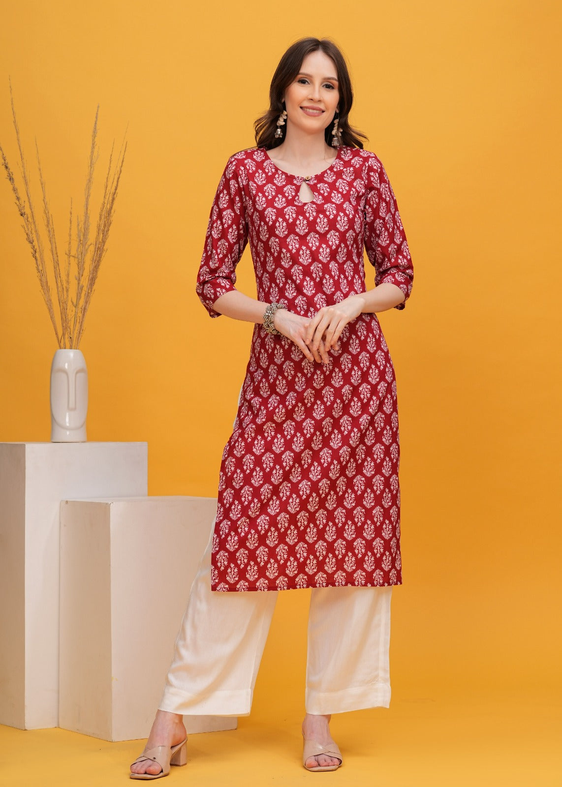 COTTON ELEGANT LONG KURTI