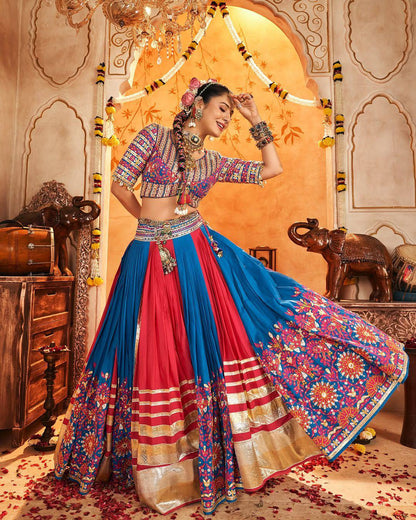 MULTI COLOUR NAVRATRI CHANIYA CHOLI