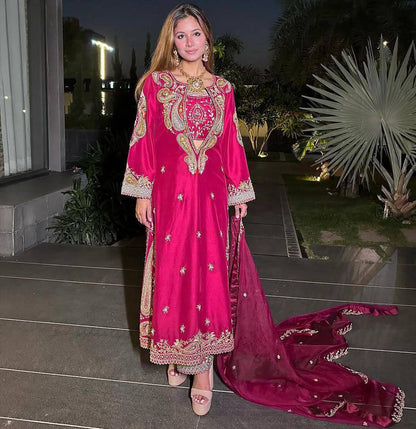 ZAARKA - CHINON BLOUSE SUIT SET