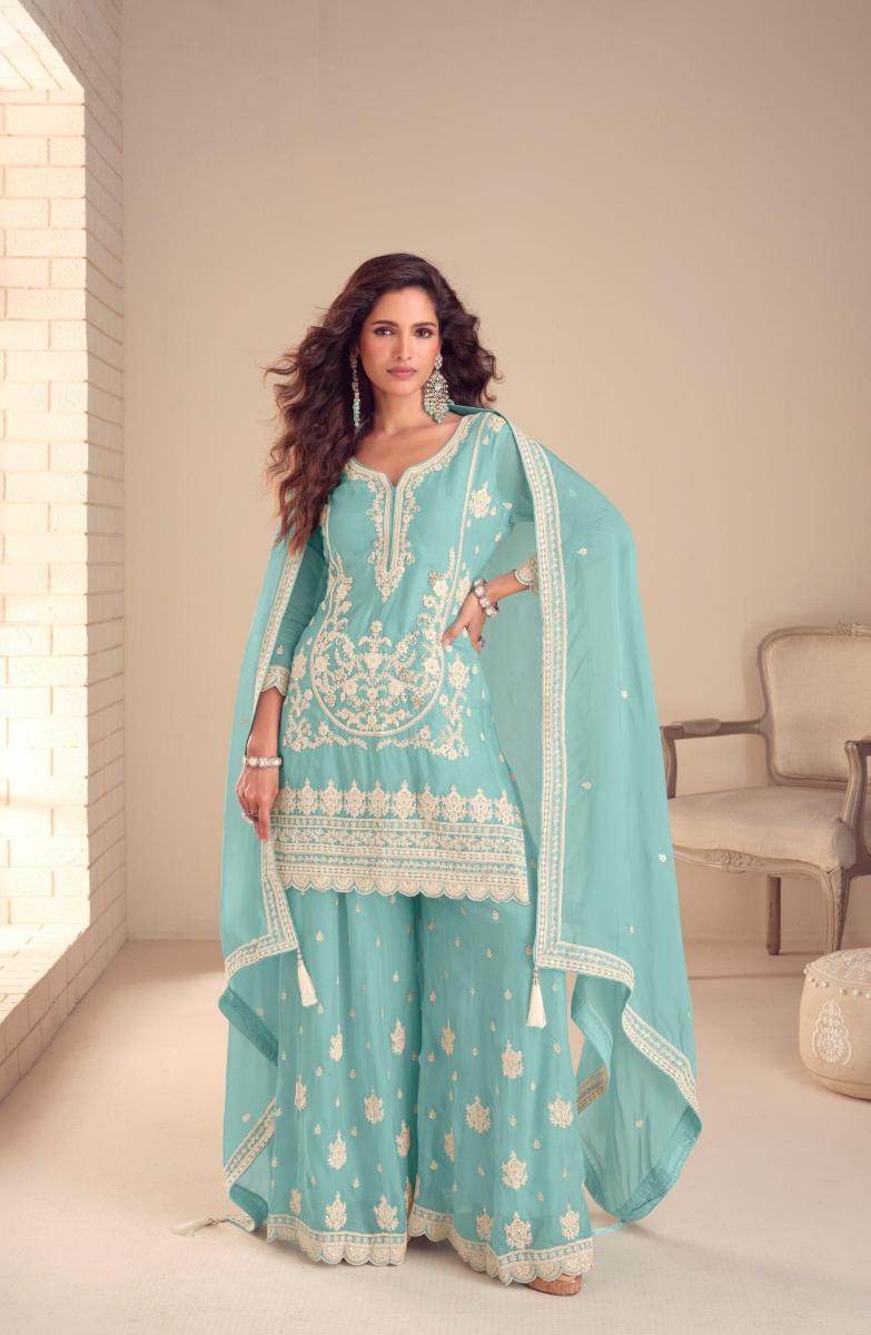 CHINON PLAZZO SUIT SET WITH DUPATTA