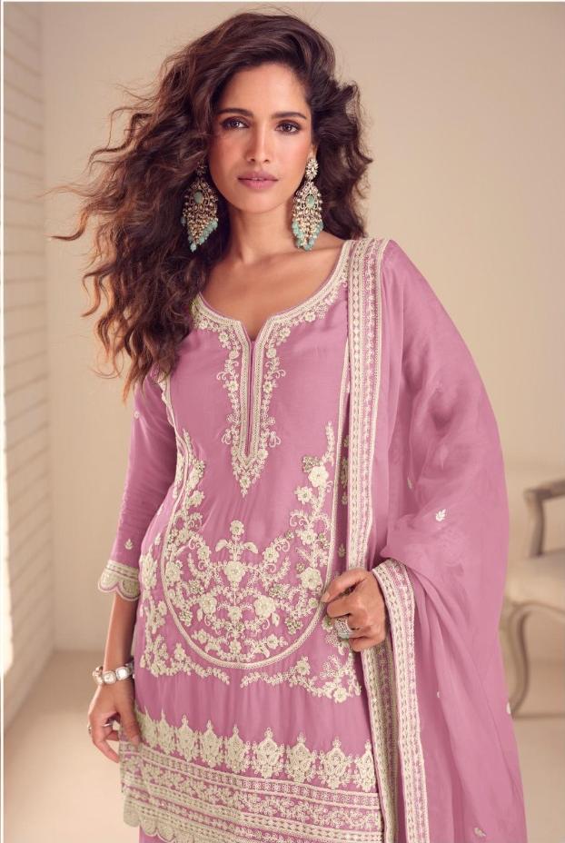 CHINON PLAZZO SUIT SET WITH DUPATTA