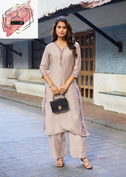 WOOGLEE RAHIMA PREMIUM STYLE KURTI AND BOTTOM SET