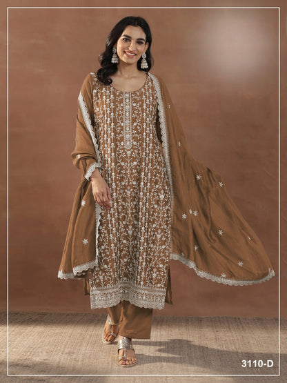RANGOLI CRUSH STRAIGHT SUIT SET WITH DUPATTA