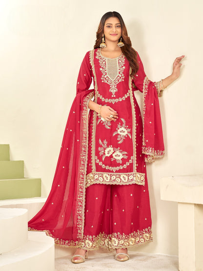 PURE CHINON KURTA SET WITH DUPATTA