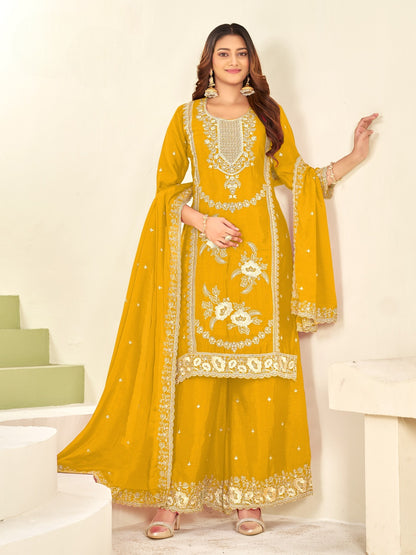 PURE CHINON KURTA SET WITH DUPATTA