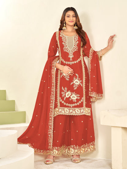 PURE CHINON KURTA SET WITH DUPATTA