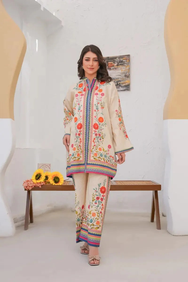 VISCOSE PRINTED REYON CO-ORD SET