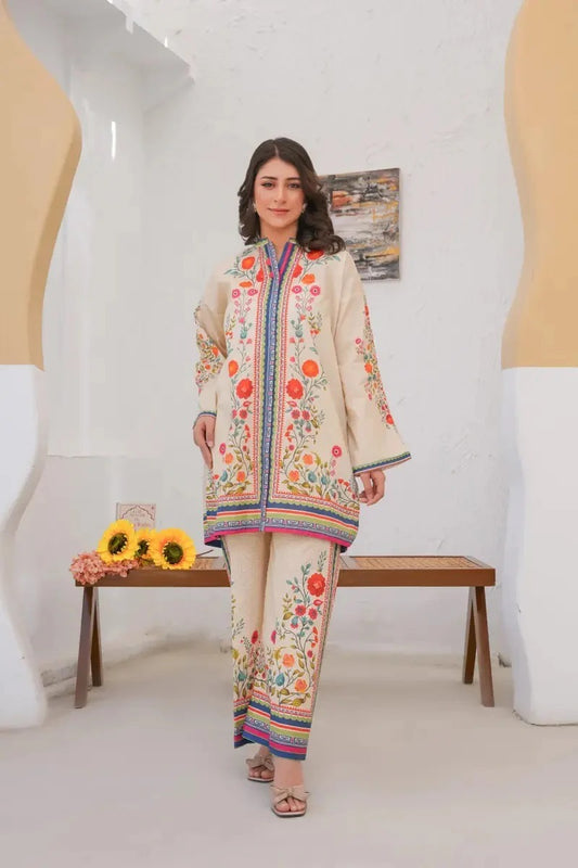 VISCOSE PRINTED REYON CO-ORD SET