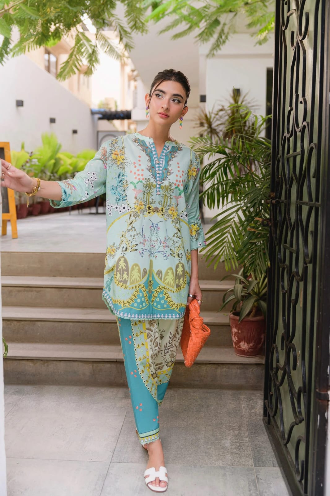 VISCOSE PRINTED REYON CO-ORD SET