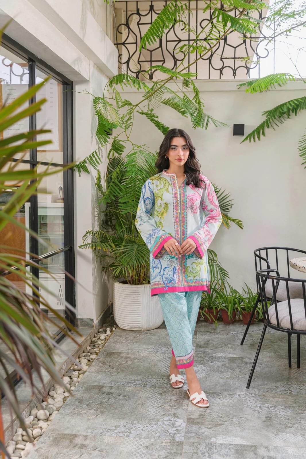 VISCOSE PRINTED REYON CO-ORD SET