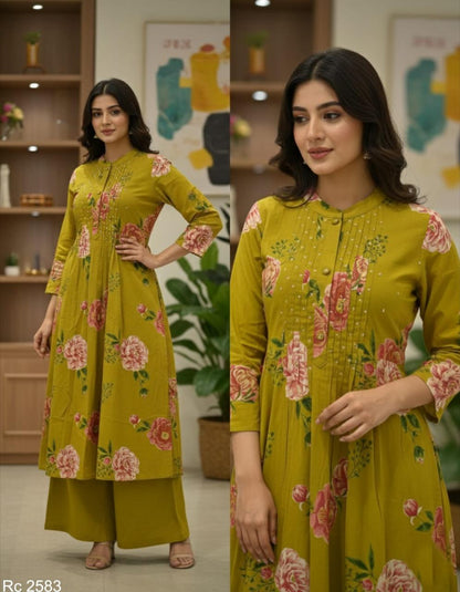 JAIPURI COTTON A-LINE CO-ORD SET FOR WOMEN